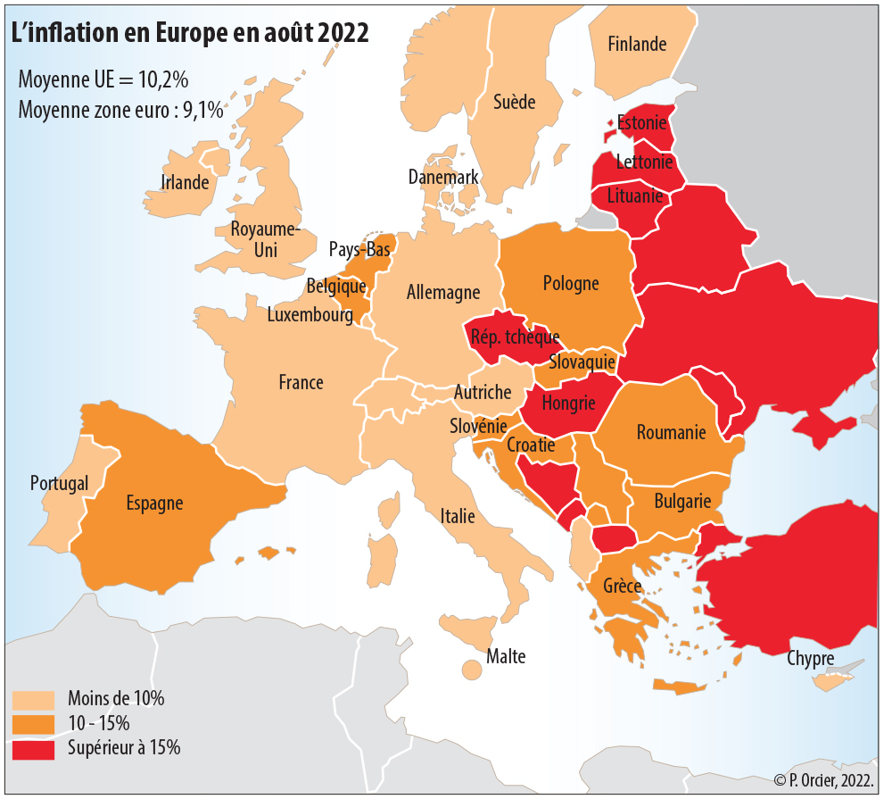 Inflation en Europe 2022