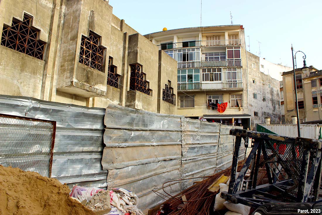 Débris de chantier à Tanger