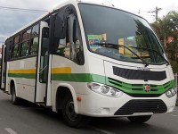 Bus publics : gérés par des entreprises privées concessionnaires de l’entreprise d’État « Métro » (Colombie)