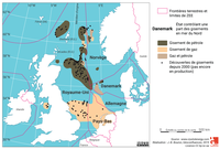 Hydrocarbures : gisements de gaz et de pétrole en mer du Nord