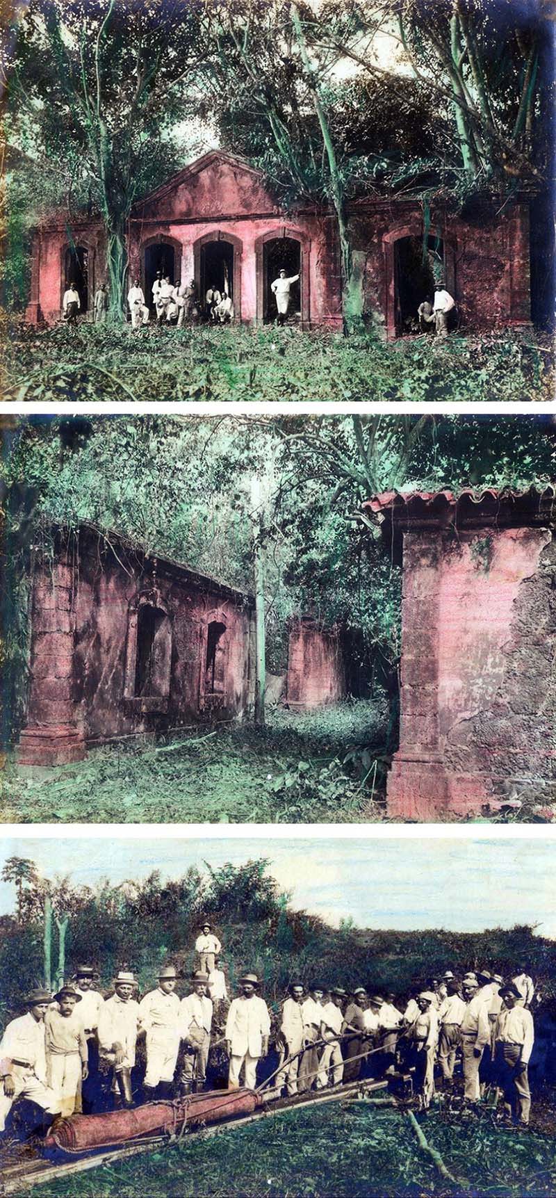L'amiral José Carlos de Carvalho et son groupe visitant le fort principe da beira le 6 juillet 1913 L'amiral José Carlos de Carvalho et son groupe visitant le fort principe da beira le 6 juillet 1913