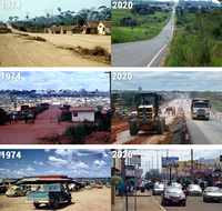 Évolution du paysage à Jí-Paraná dans le Rondônia (Brésil) 1974–2012