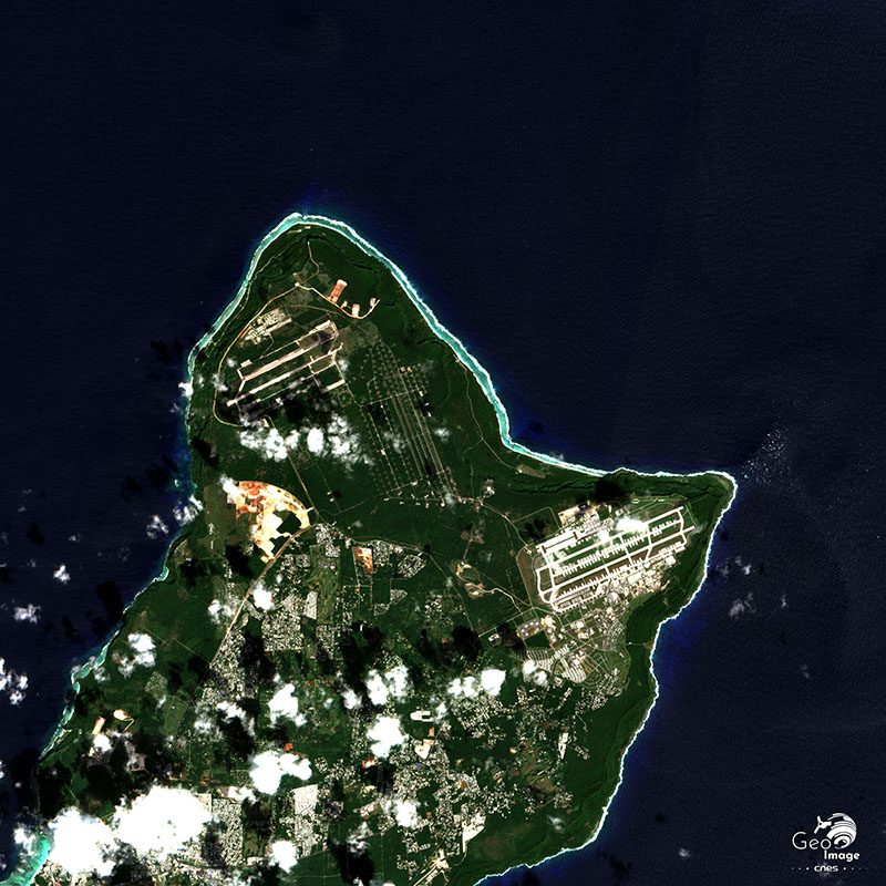 image satellite Guam Cnes