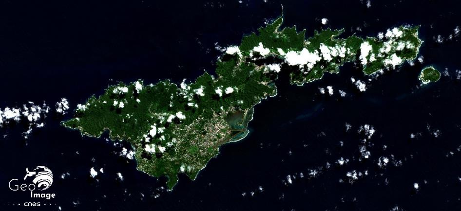 image satellite Tutuila Cnes