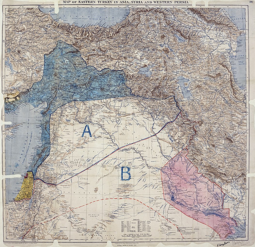 Carte de Sykes Picot