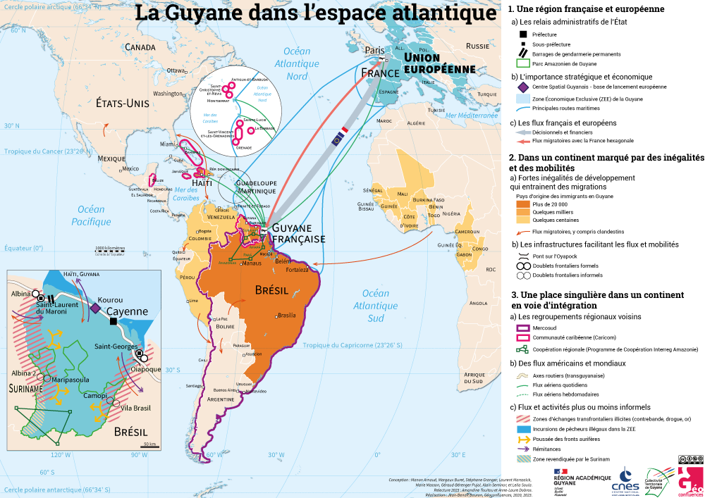 La Guyane dans l'espace atlantique
