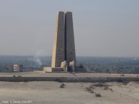 Canal de Suez (Égypte). Monument commémorant la défense du canal de Suez, en 1915