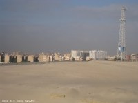 Canal de Suez (Égypte). Ismaïlia : au nord de la ville, des quartiers résidentiels récents. 