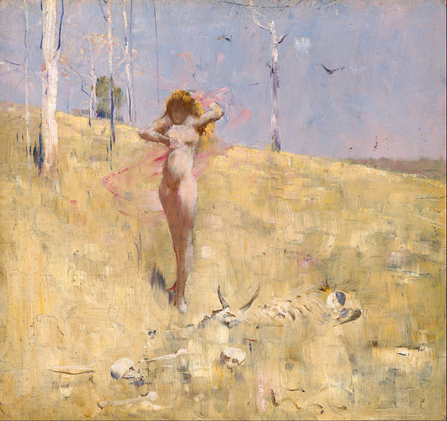 The Spirit of the Drought, Arthur Streeton, vers 1896. 