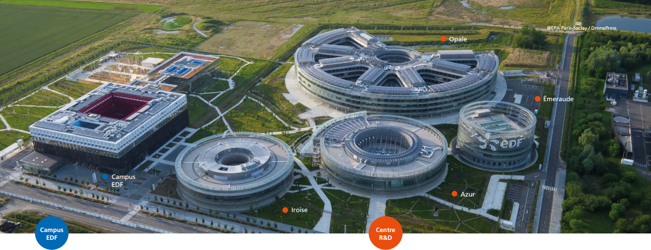 Bâtiments de l'EDF Lab inaugurés en 2015 