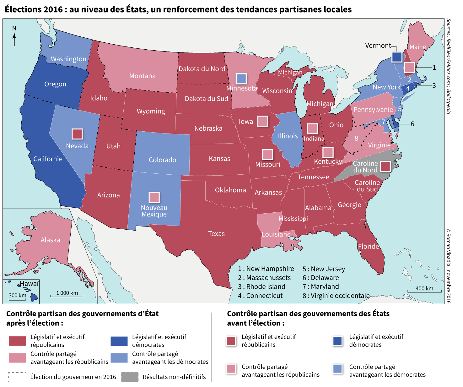 carte états-unis élections 2016