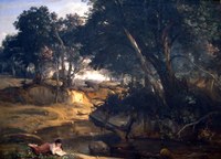 Jean-Baptiste Corot (1796–1875), Forêt de Fontainebleau, 1834. 