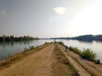 La confluence du Rhône et de la Saône à Lyon