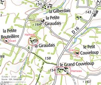 Hameaux et écarts dans une commune d'Ille-et-Vilaine (Bretagne)