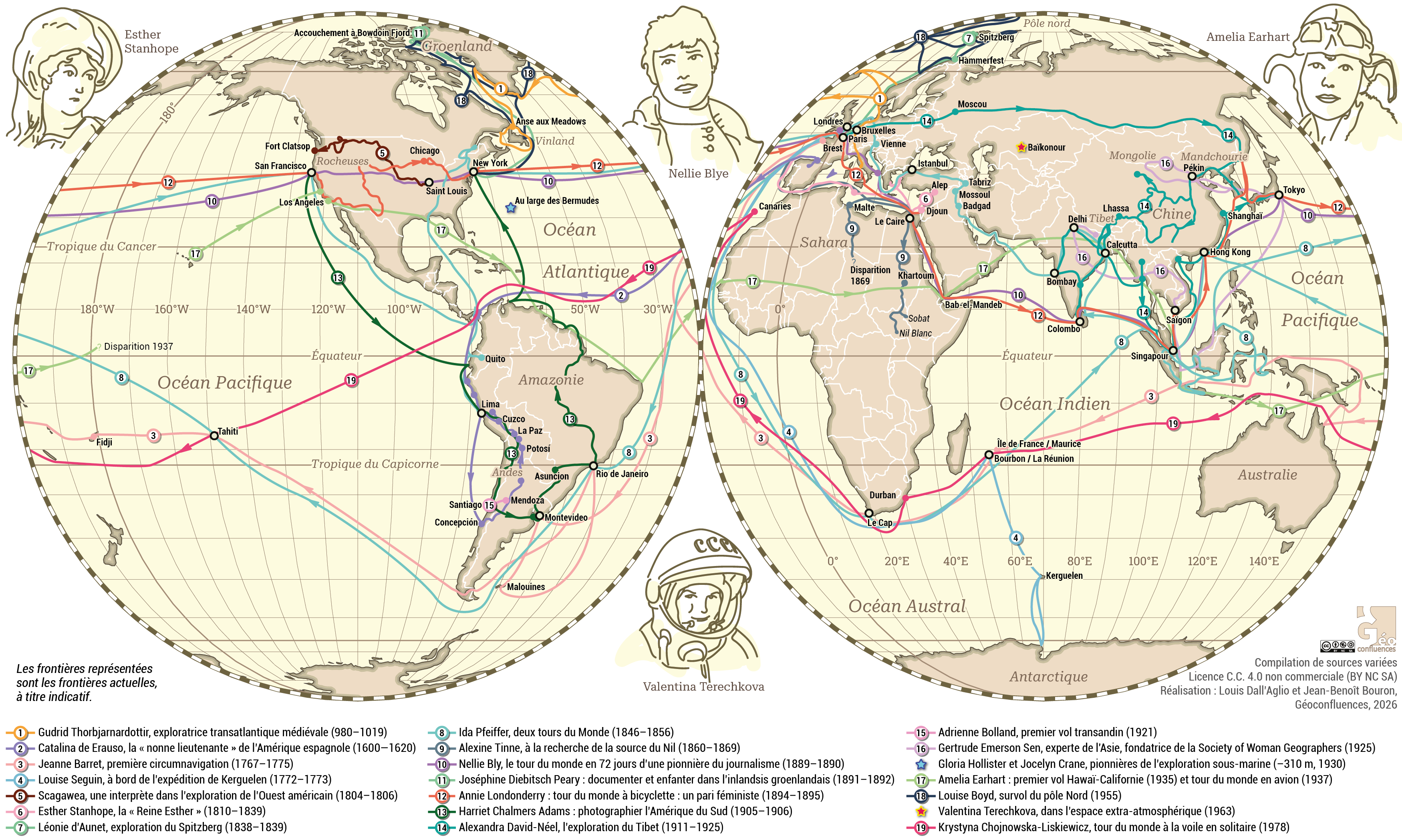 Des femmes dans l'exploration du Monde (Xe – XXe siècle) 