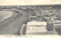 Monastir en Tunisie, comparaison diachronique de l’aménagement du littoral : AVANT (entre 1901 et 1932)
