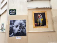 L’artialisation des murs urbains par les collages, passage Briquet (Paris, 18e arrondissement)