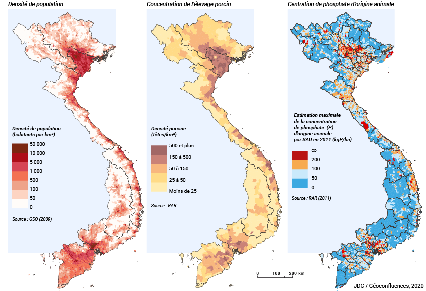 Jean-Daniel Cesaro — densité population vietnam + élevage porcin + pollution des sols