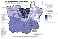 Les inégalités d’après l’indice de Gini dans la métropole de Jakarta (Indonésie)