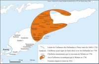 Les royaumes réunis dans le Wehale au milieu du XVIIIe siècle (haute définition) (Timor Oriental)