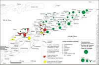 Les délimitations locales et coloniales à la fin du XIXe siècle (haute définition) (Timor Oriental)