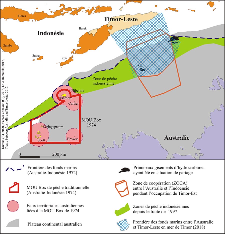 Frédéric Durand — Carte Timor contestations frontières maritimes