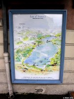 Carte affichée à l’extérieur du bureau d’accueil de la Compagnie de navigation du lac d’Annecy, au cœur de la vieille ville d’Annecy