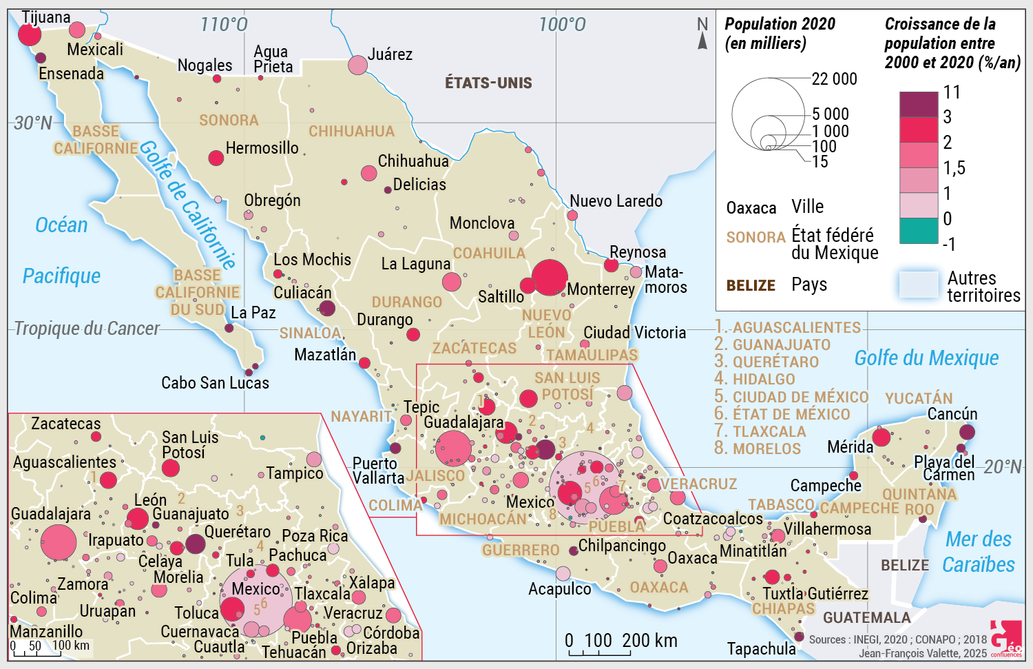 Système urbain et croissance urbaine au Mexique