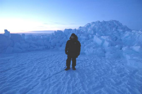 Exemple de crete de compression en mer de Beaufort