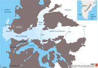 Carte du fjord d'Ilulissat (Groënland, Danemark)