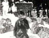 La rue vers l'or du Klondike (Yukon, 1896-1899) illustrée par Charlie Chaplin dans La Ruée vers l'or (1925)