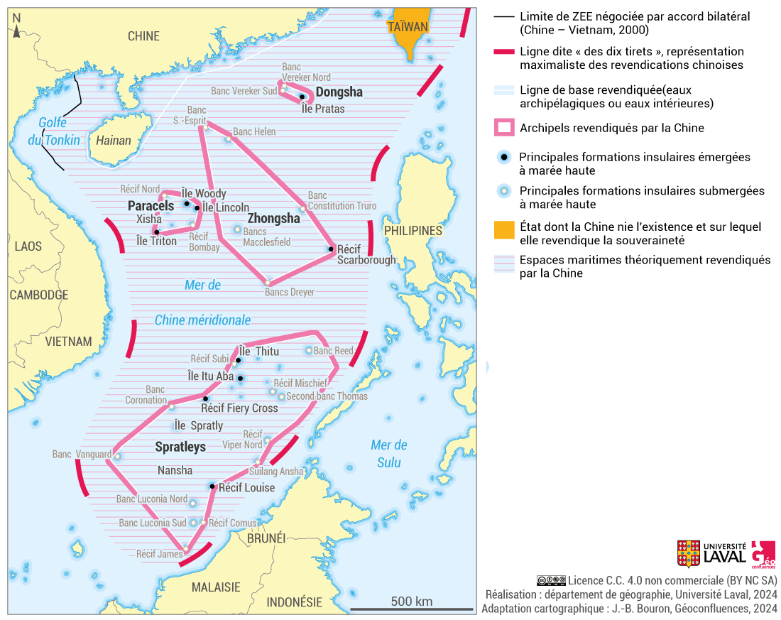 revendication de la Chine en mer de chine du sud