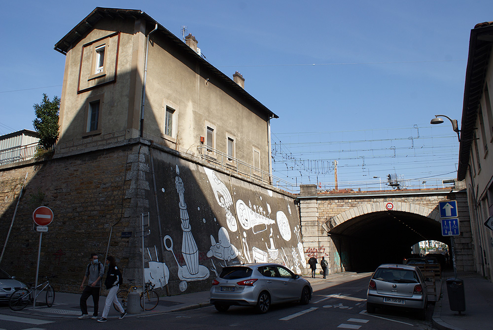 La « voûte » Est de Perrache, vue du Sud (Lyon)