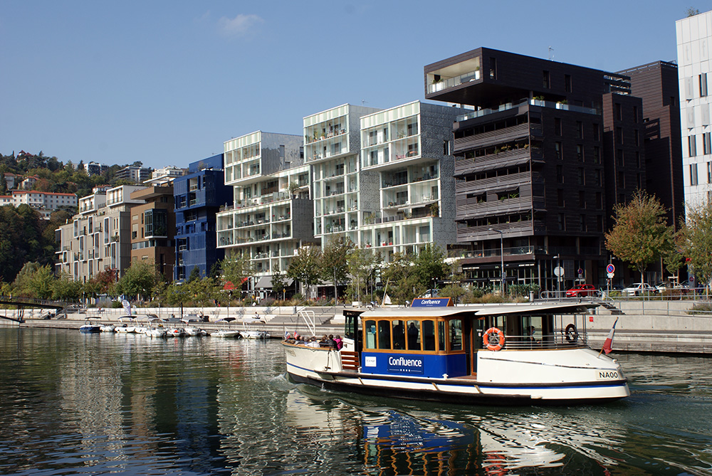 Quelques réalisations de la première phase du projet Confluence (Lyon)