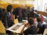 Présentation du projet par les élèves aux habitants du quartier, à la mairie du 9e arrondissement de Lyon