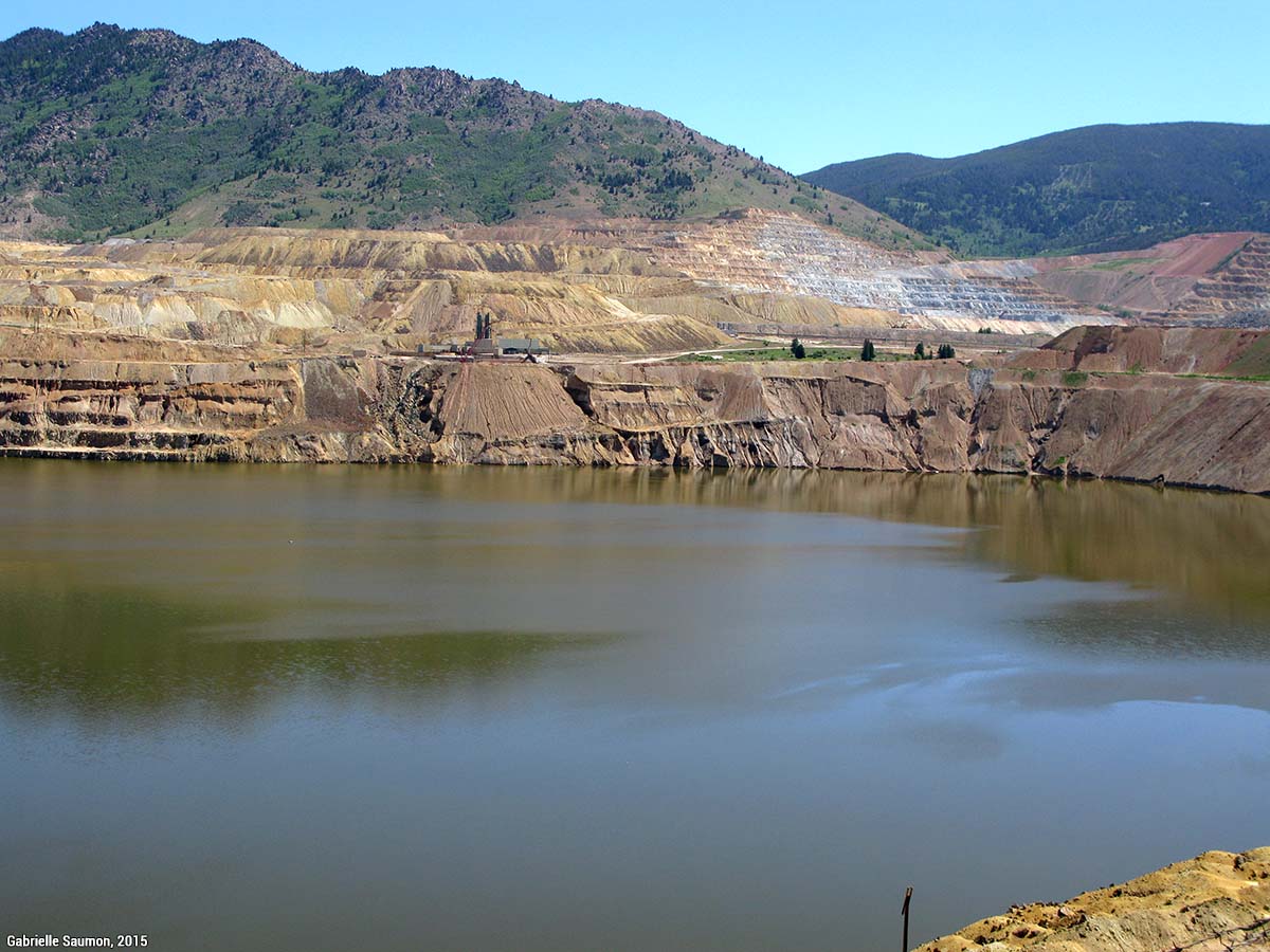 Paysage minier de l’Old West dans le Montana (États-Unis)