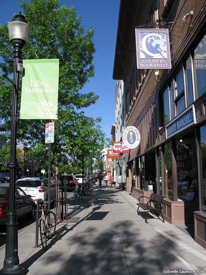 Librairie, marqueur de gentrification à Bozeman, Montana, États-Unis