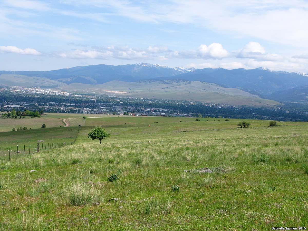 Terres sous servitudes de conservation en périphérie de Missoula (Montana, États-Unis) 