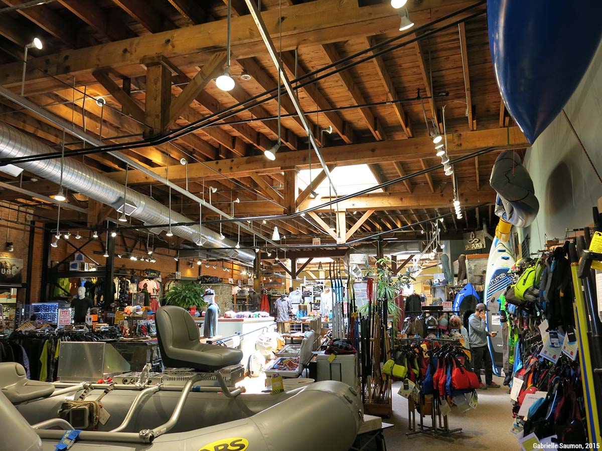 Boutique de sports de nature à Bozeman, Montana, États-Unis 