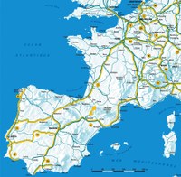 Les corridors de transport transeuropéen dans le Sud-Ouest européen
