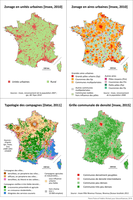Principaux référentiels statistiques de catégorisation des espaces en France métropolitaine (2018, haute définition)