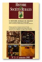 Histoire et sociétés rurales no. 3, 1995
