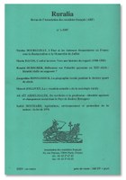 Revue Ruralia, couverture du no. 1 verso (1997)