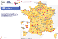  Les 220 communes du programme « Action cœur de ville » en France, 2023