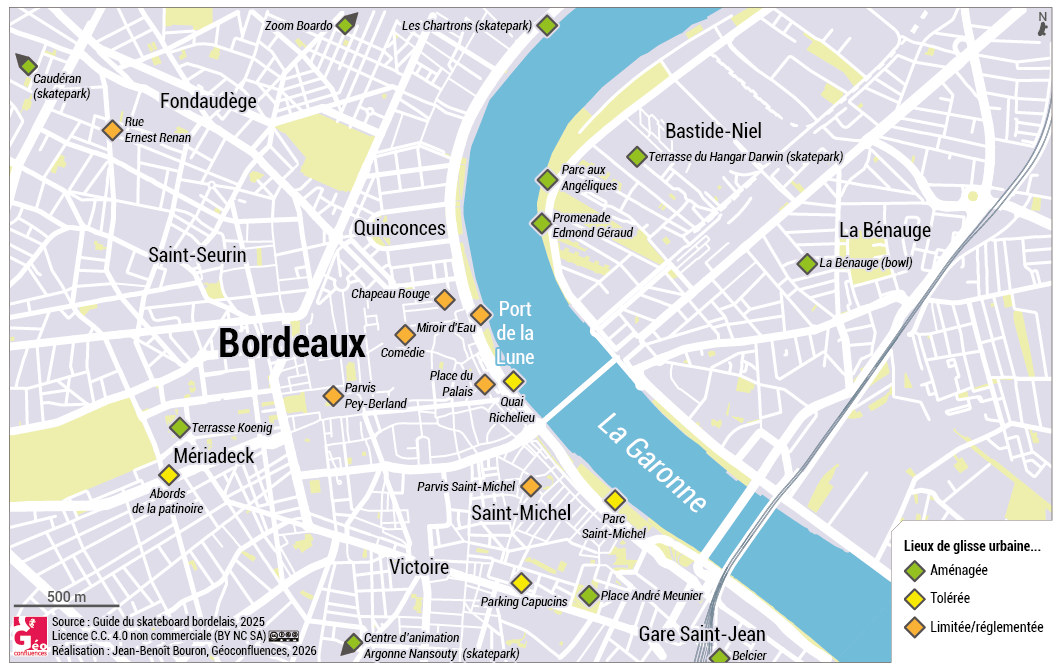 spots de skate à Boardeaux