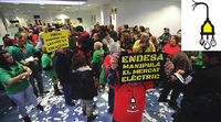 Occupation des locaux d'un fournisseur d'énergie par l'Alliance contre la pauvreté énergétique (Barcelone)