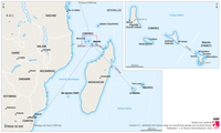 Mayotte dans le Sud-Ouest de l'océan Indien, voisinage, proximités et éloignement