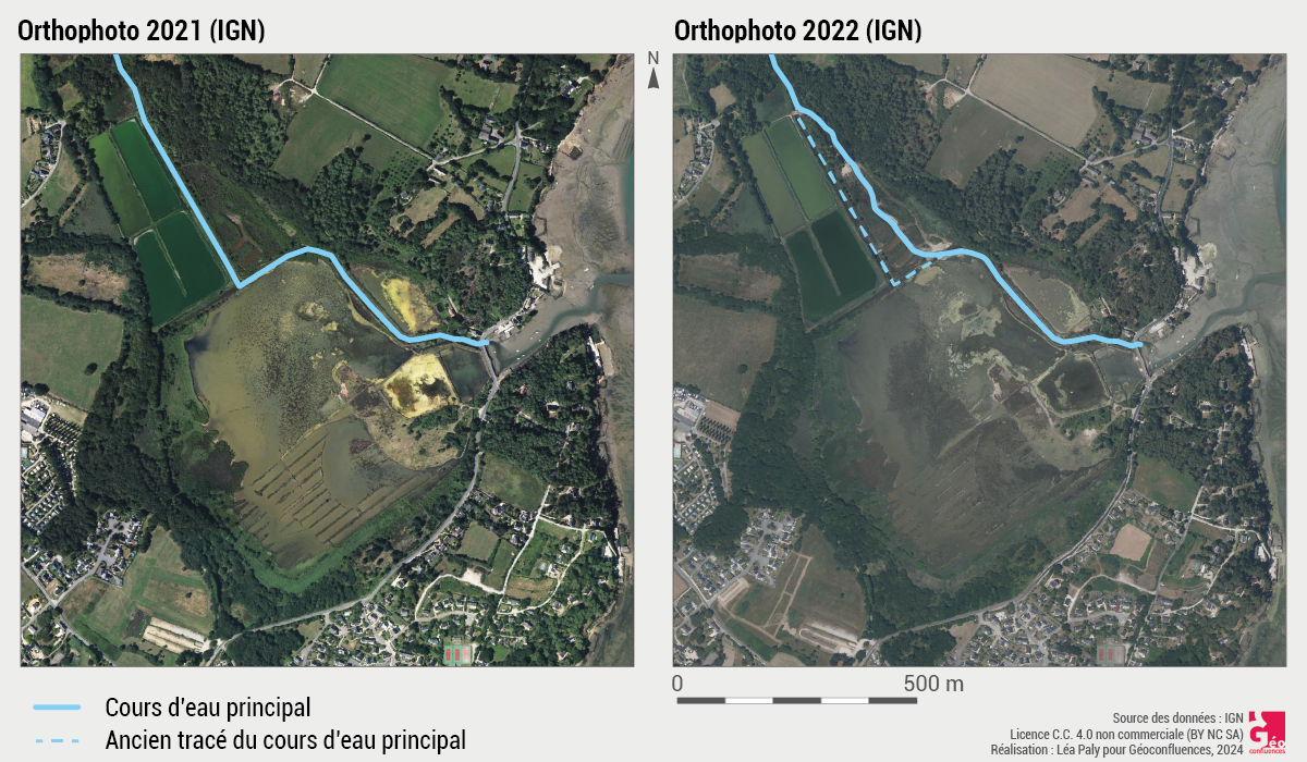 La restauration du cours d’eau du Brangon dans les marais de Pen en Toul (Larmor-Baden, Morbihan, Bretagne)
