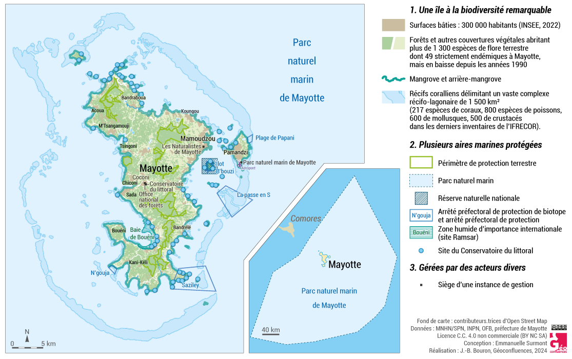 aires marines protégées Mayotte carte