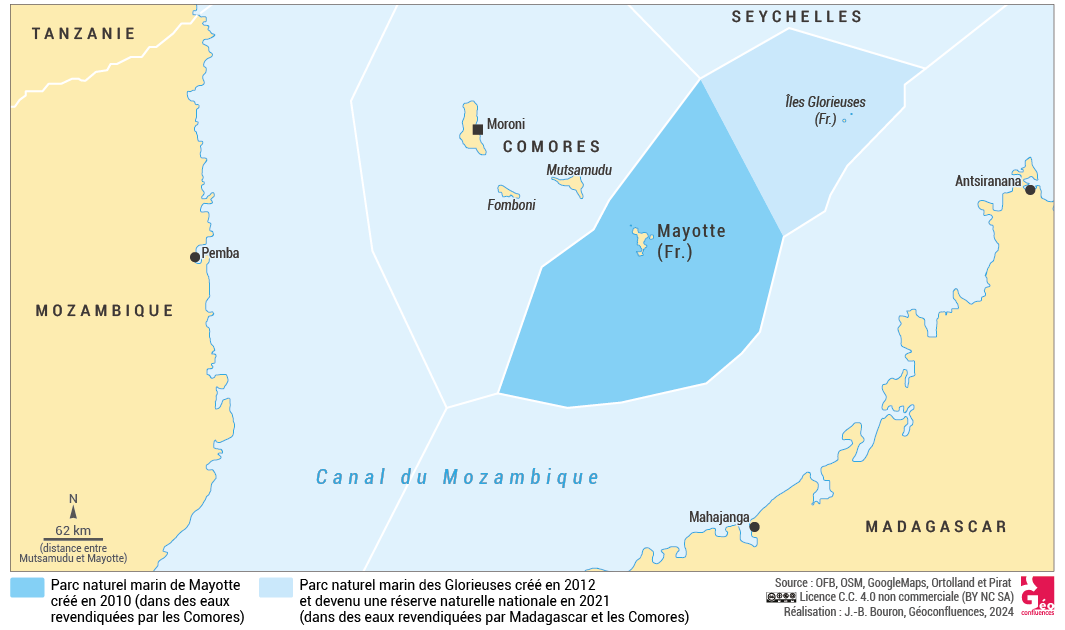 Parc naturel marin Mayotte carte de localisation
